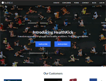 Tablet Screenshot of health-kick.com